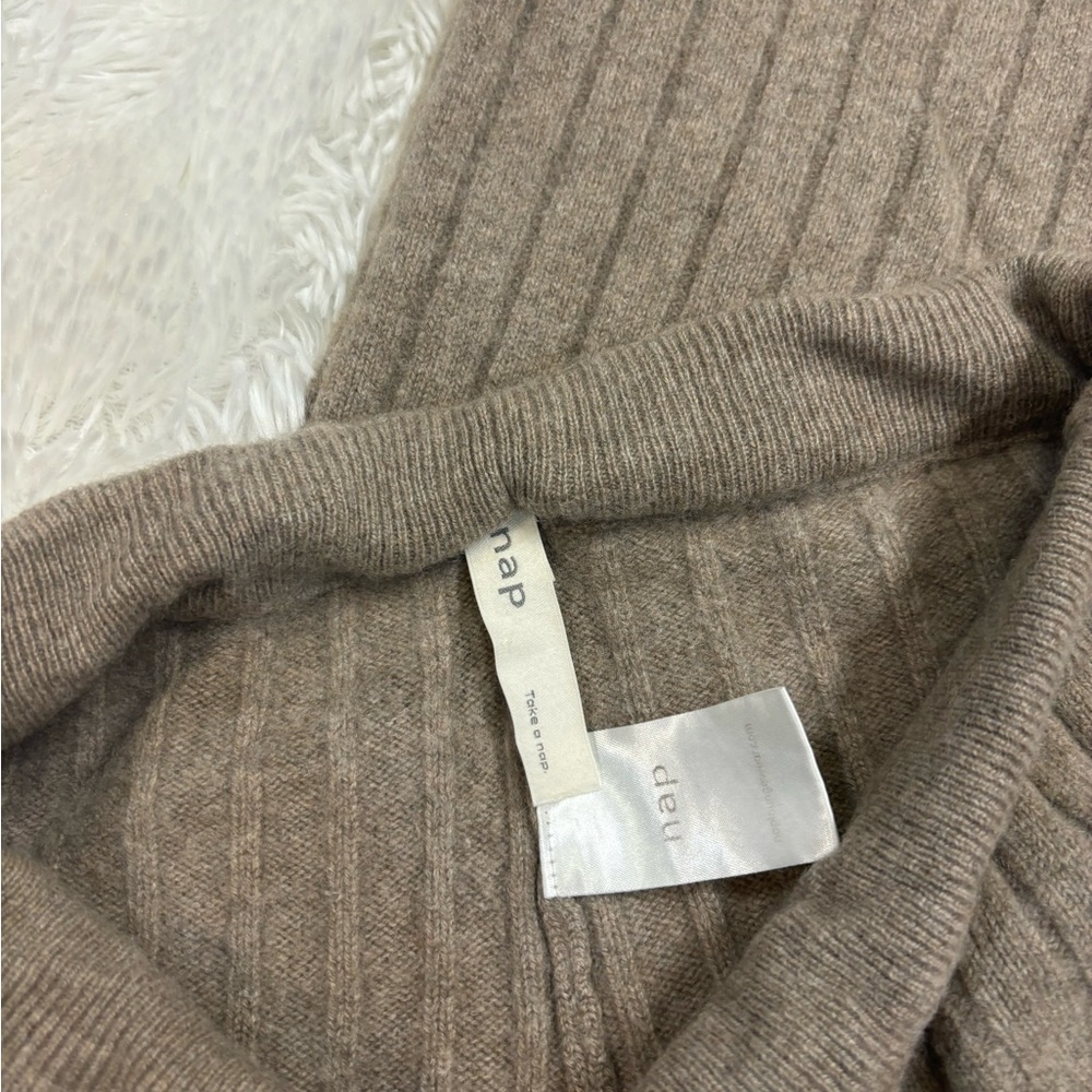 Take A Nap Loungewear Cashmere Rib Knit Leisure Pant Bottoms - Picture 3 of 4